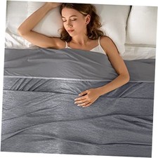 Cooling Blanket 90"x90"Queen Size for Sweats Absorbs Heat to 90" 90" 00-grey