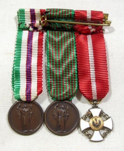 WW2 ITALY VETERAN MIGNON MEDAL TABLE MEDAGLIERE ORDINE CORONA D'ITALIA GUERRA 19 - Picture 5 of 7