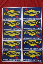Sunoco NASCAR Car Decal Stickers Lot Of 10 6x5 2015 New Old Stock 