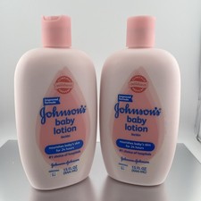 2 X Johnson's Baby Lotion Pink Bottle Original 15 oz New Sealed Discontinued