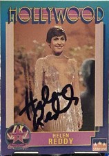 🎵Helen Reddy-Autographed  1991 Hollywood Walk of Fame #227 Trading Card 🎶🎵