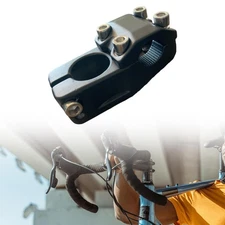 22.2 mm Bike Stem Accessories Black High Sturdy Compact Portable Versatile Short