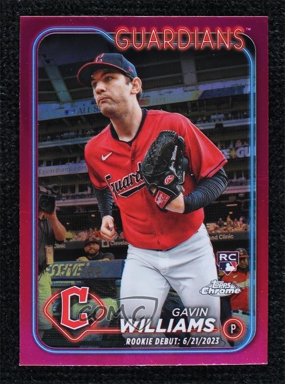 2024 Topps Chrome Update Rookie Debut Magenta Refractor /399 Gavin Williams 6u5