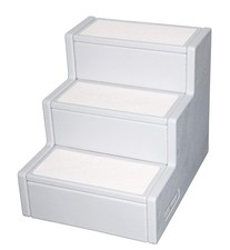 Pet Gear Pet Step III Pet Stairs, Essential Grey 3 Step, For Small Dogs and...