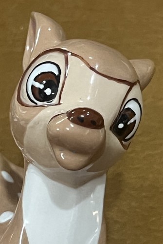 Vintage Walt Disney Painted Sprawling Ceramic Bambi. 5.25” X 9” X 8” - Picture 13 of 13