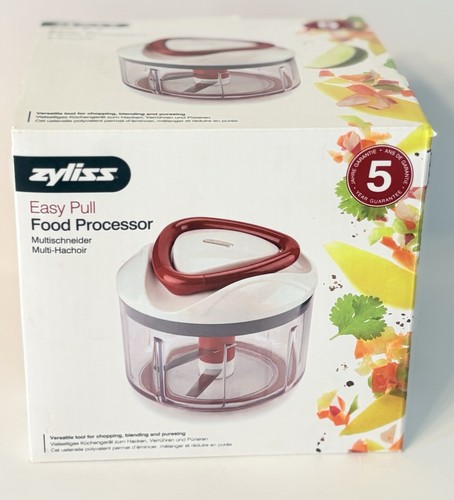Zyliss Easy Pull Manual Food Processor Chopper Vegetable Camping NOB New