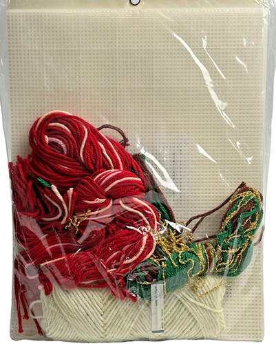 Bucilla Vtg Christmas Angel Tree Topper Centerpiece 61159 Plastic Canvas Kit - Picture 6 of 6
