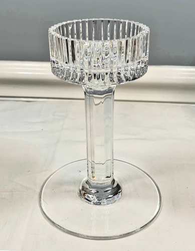DE COLECCIÓN DEPLOMB CRISTAL 24% VIDRIO CORTE HURACÁN CANDELABRO PILAR CABAÑA - Imagen 3 de 13