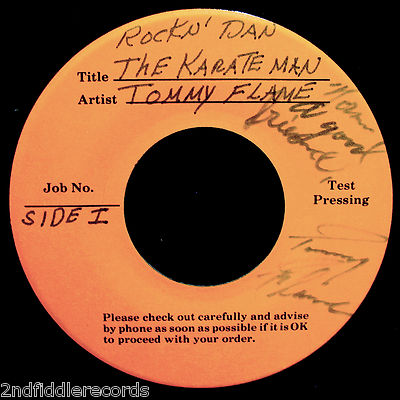 TOMMY FLAME BAND-Mega Rare Funk & Soul Test Press 45-Autographed To DJ Norm Nite