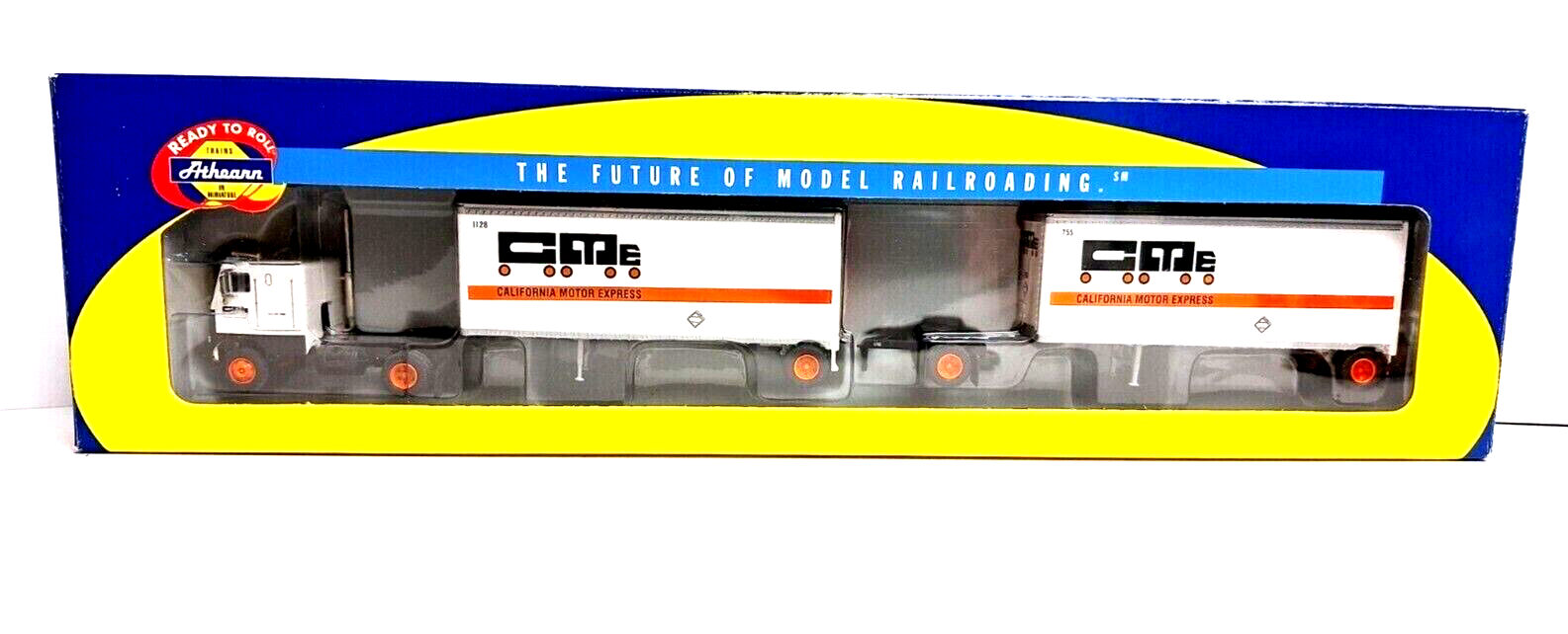 RTR HO 1/87 Athearn California Motor Express Freightliner Semi 28'Trailers truck eBay