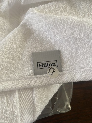 Hilton Hotel Quality White Bath Towels - Set Of Two 50???x28??? White Cotton Towels | eBay