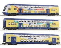 Spur H0 Roco 6210105 - 3-Tlg. Set: Doppelstockwagen, Metronom Neu Ovp