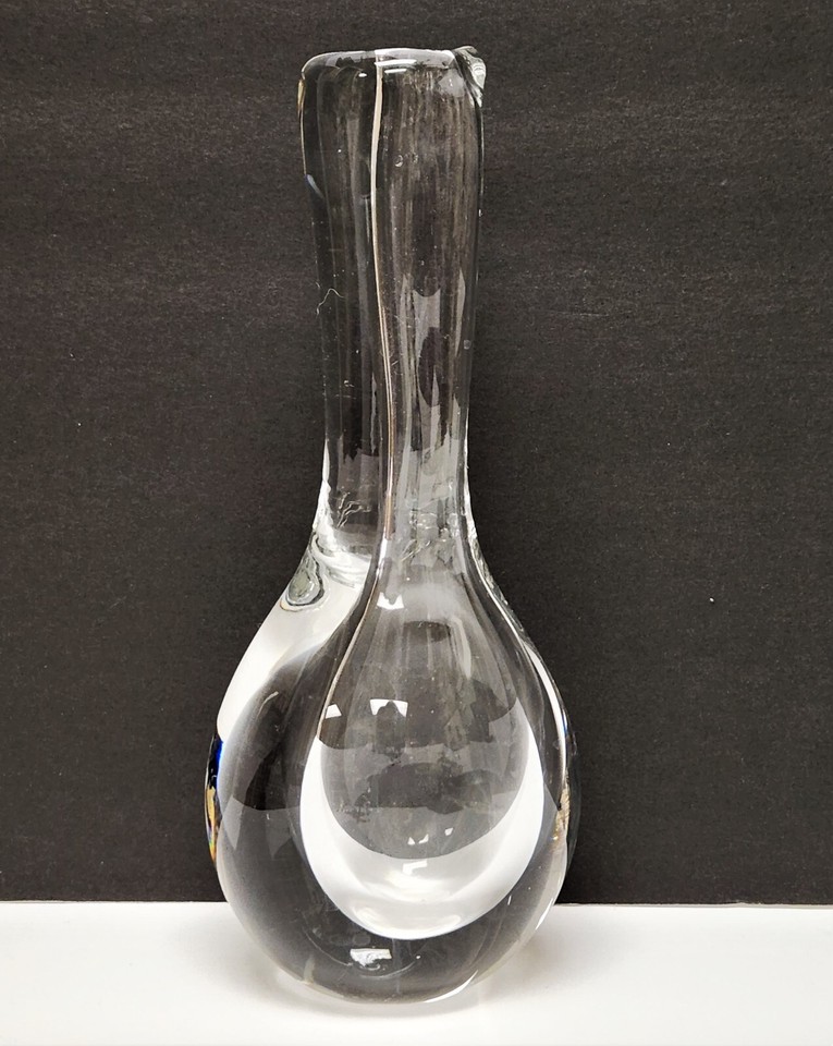 Vase Vintage en Verre de Göran Warff pour Kosta Boda, Suède, 1950s en