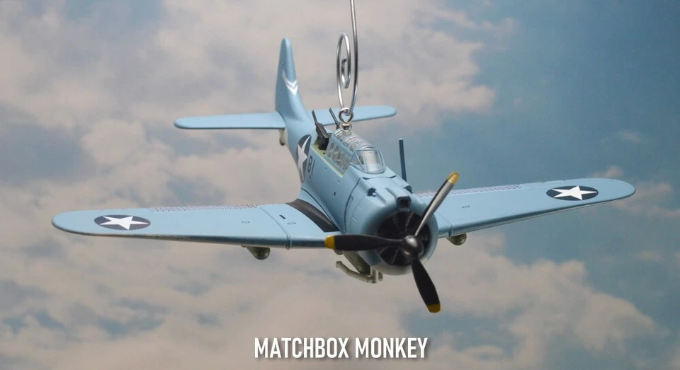 WWII Dauntless SBD-3 Black B1 Custom Christmas Ornament US Navy Marines - Image 4 of 4