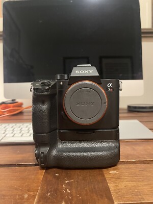 Sony a7R III mirrorless camera body with sony battery grip