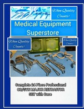 Complete 24 Piece Professional OB/GYN MAJOR RETRACTOR SET with Aesculap Case