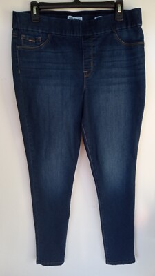 NINE WEST Dark Blue Pull on Girls Skinny Jeans 14