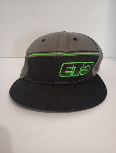 Tomac Three Supercross Hat Adjustable Et3 Black  Green Excellent Condition 2017