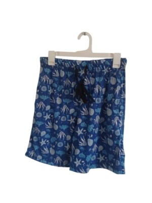 Men's Essentials by Seven Apparel Sleep Short - Medium - Sea Themed, Blue