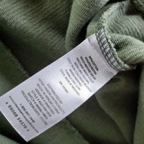 Dip Girls Long Sleeve Quilted Floral Top & Olive Green Cargo Pant Outfit Sz M/L - Picture 4 of 12