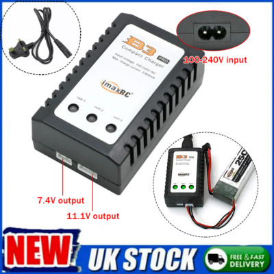 IMax B3 Compact Balance Ladegerät passend für 2S 3S 7,4 V 11,1 V LiPo Akku UK-Stecker