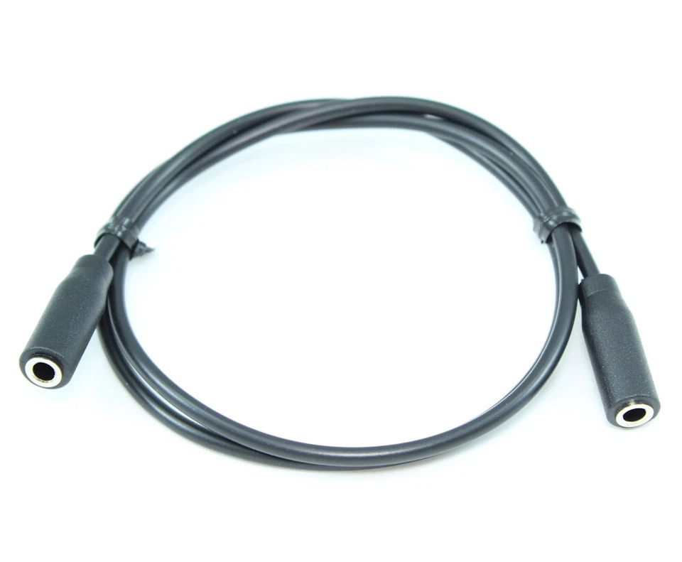 1ft 3.5mm SLIM MONO TS (2 conductor) Female to Female Audio Coupler Cable - Image 2 of 2