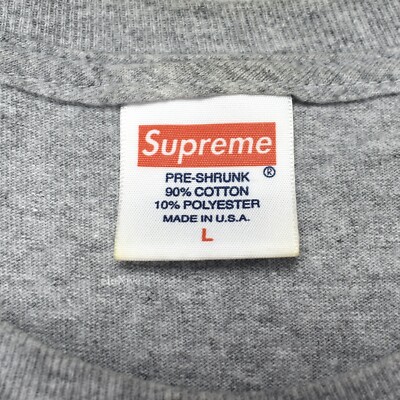 Supreme FW12 Crown Fried Chicken Logo Cotton T-Shirt Tee Gray
