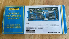 Wisdom 40 Piece Tap & Die Set / S.A.E.  w/box ~ New ~ Please read