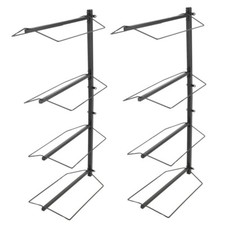 Saddle Rack 2 Set Wall Moun 4 Tier Adjustable Horse Saddle Storage Rack for Tack