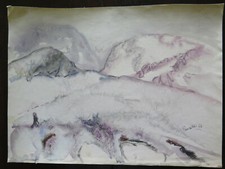 Vieux Tableau Technique Mixte