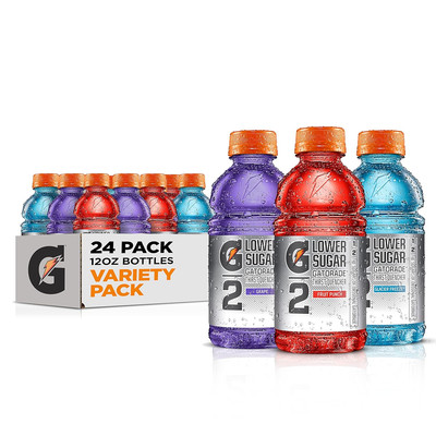 G2 Thirst Quencher, 3 Flavor Variety Pack, 12Oz Bottles (24 Pack)