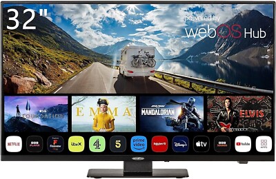 Reflexion LDDX32iBT-B Smart LED-TV mit Triple Tuner DVB-S2/C/T2 HD, DVD, 12/230V