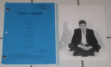 CHARLIE SHEEN AUTOGRAPHED PERSONAL ORIGINAL SCRIPT FOR "TWO AND A HALF MEN"