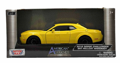Yellow Dodge Challenger SRT Hellcat Widebody 1:24 Model Mopar Collectible