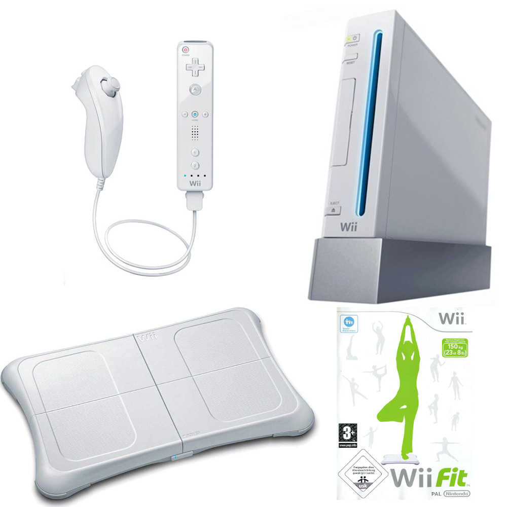 Nintendo Wii Console Bundle, Fit Board, Mario Kart, Sports Games - Select  Option