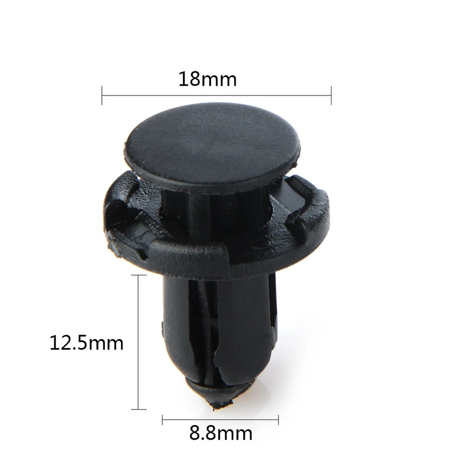 Clips de retención tipo empuje para guardabarros y parachoques 25 un. para Mitsubishi MR200300 para Honda Foto 4 de 4