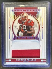 2023 National Treasures Patrick Willis Framed Fabric Patch Holo Silver #/25