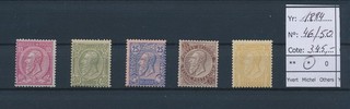 LT09273 Belgium 1884 king Leopold II classic lot MH cv 345 EUR