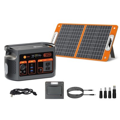 FlashFish E103 Portable Power Station 300W 179.2Wh Optional Solar Panel 60W 18V