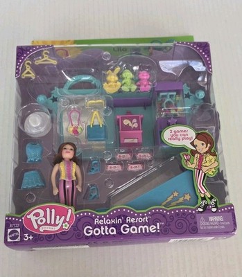 Polly Pocket 2004 - RELAXIN' RESORT - ''Gotta Game!'' with Lila Doll - NIB