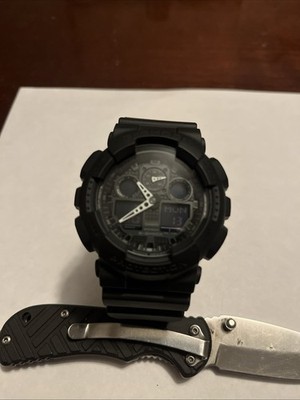 Casio G-SHOCK GA-100 Black Analog Digital Shock Resistant 200M Antimagnetic