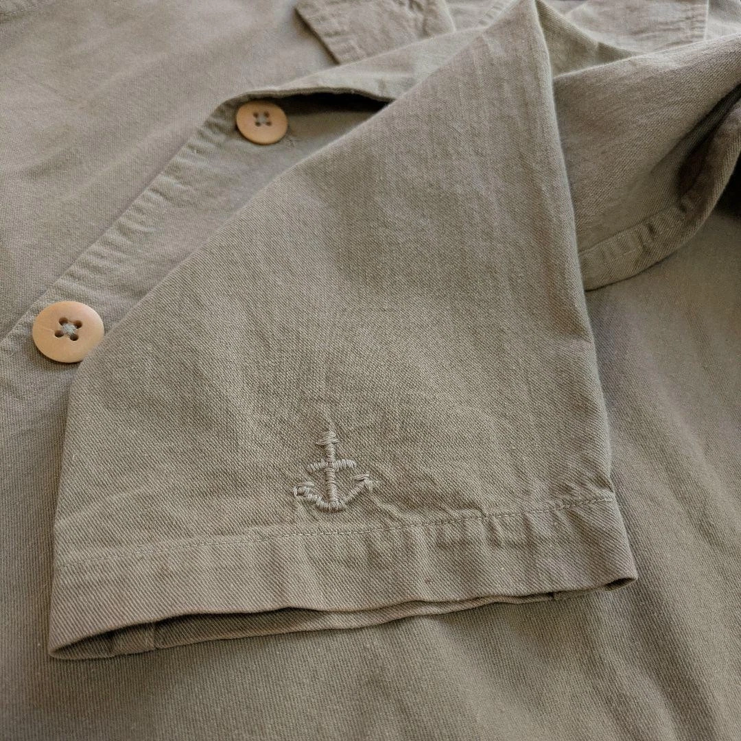 45R / 45rpm Cotton Jacket Collared Double-Breasted Patch Pockets Excellent image 8