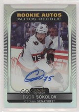 2021-22 O-Pee-Chee Platinum Rookie Auto Rainbow Egor Sokolov #R-ES Auto 8tn