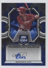 2023 Panini Elite Extra Edition Hidden Gems Blue Brenner Cox #HG-BCX Auto 1k5