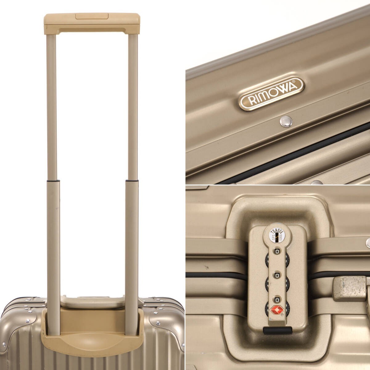 Rimowa Topas 32L Gold 4 wheels Carry Case Suitcase | eBay
