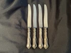 Lot  of 4  Gorham Strasbourg Place Size Knives  with  Modern Blade  9-1/4 "