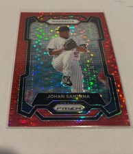 2024 Panini Baseball Prizm Johan Santana Red 320/399 #34 Minnesota Twins