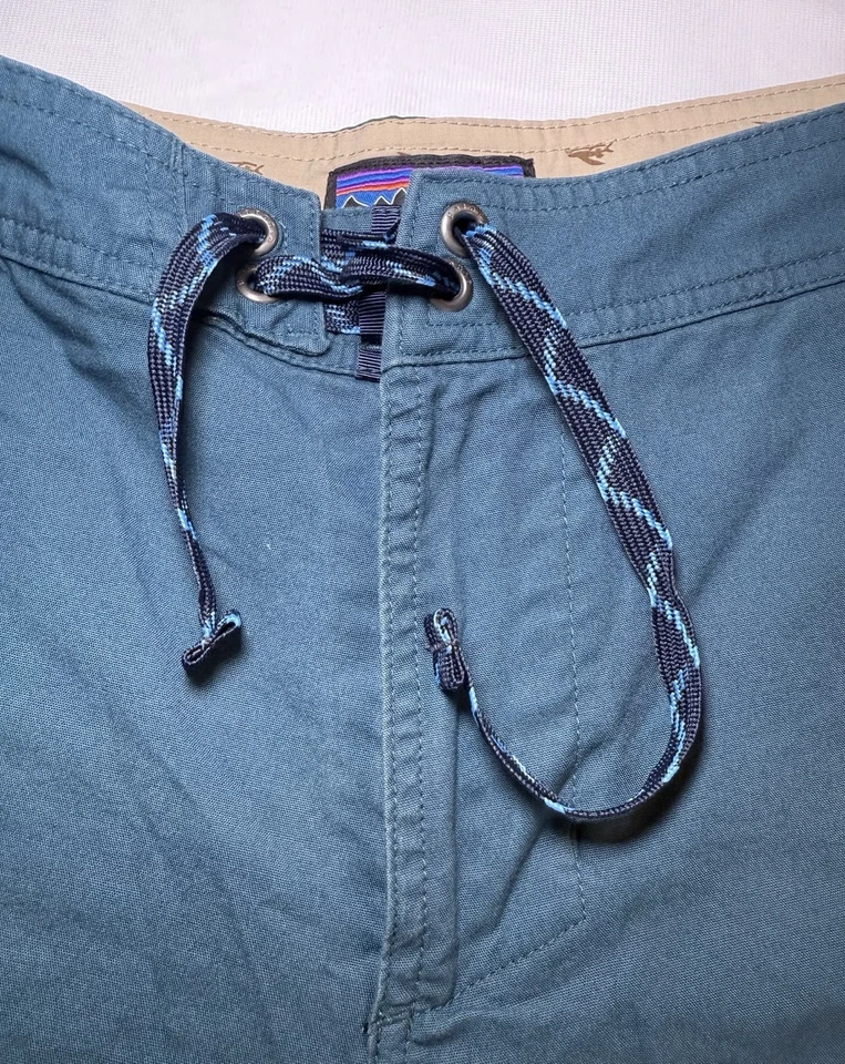 Pantalones Cortos Híbridos Patagonia All Wear Para Hombre Talla 29 Verde-Azul Elastizados Algodón Orgánico Foto 3 de 4