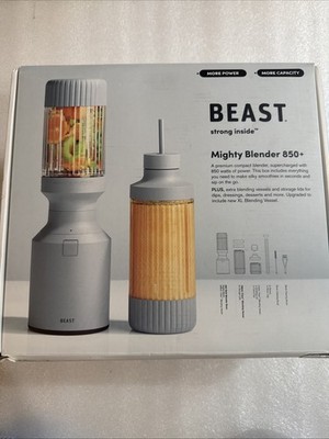 Beast Health Blender Mighty 850 Plus Premium Compact Personal Blender Grey New