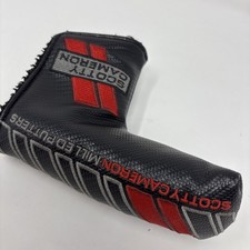 Titleist SCOTTY CAMERON Milled Putters Blade Putter Head Cover Black Red  READ